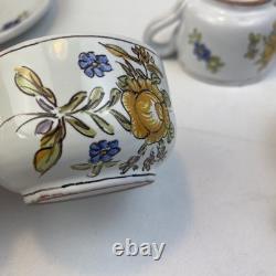 Ensemble de soucoupe et tasse à café espresso vintage martres tolosane France cottage de ferme