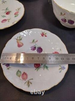 Ensemble de tasse à café demitasse et soucoupe AYNSLEY FLORIDA avec pot à sucre en porcelaine fine