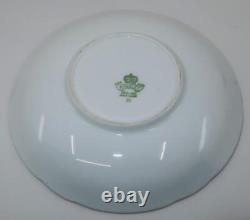 Ensemble de tasse à café ou à thé et soucoupe vintage Aynsley 7949 avec dorure en relief et bords festonnés