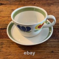 Ensemble de tasse à café/thé et soucoupe Vintage ARABIA de Finlande KÖNNI, design Olga Osol