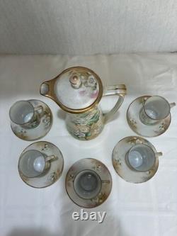 Ensemble de tasses à café en porcelaine peintes à la main vintage RS Reinhold Schlegelmilch Allemagne