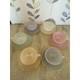 Ensemble De Tasses &agrave; Caf&eacute; Et Soucoupes Arcopal Harlequin Pastel Vintage En Verre Fran&ccedil;ais