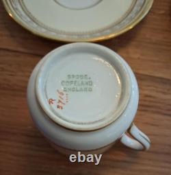 Ensemble de tasses à café et soucoupes Vintage Copeland Spode, vers 1900