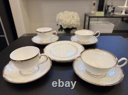 Ensemble de tasses et soucoupes à thé et café vintage Wedgwood avec assiettes à gâteau + 3 mini Celine