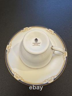 Ensemble de tasses et soucoupes à thé et café vintage Wedgwood avec assiettes à gâteau + 3 mini Celine