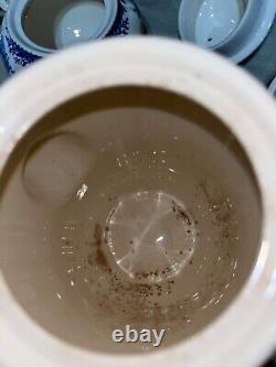 Ensemble de thé Villeroy & Boch Burgenland pour 8 personnes en porcelaine blanche et bleue, Allemagne