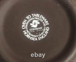 Ensemble de thé/café Hornsea Lancaster Vitramic Contrast des années 1970