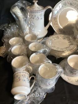 Ensemble de thé / café PARAGON FLORABELLE vintage de 46 pièces neuf