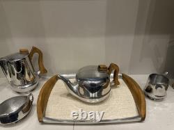 Ensemble de thé/café Picquot Ware vintage design des années 1950, 5 pièces