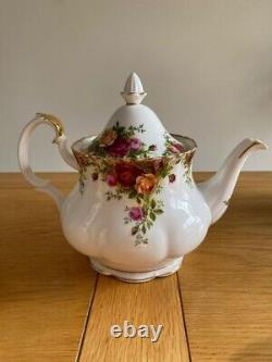 Ensemble de thé/café Royal Albert en porcelaine fine 23 pièces vintage 1962 'Old Country Roses'