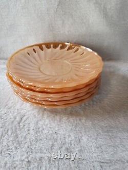 Ensemble de thé/café Vintage Anchor Hocking Fire King Lustre Pêche / 25 pièces