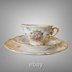 Ensemble de thé/café en porcelaine Madonna Sonnenberg RDA des années 1960 pour 4 personnes, 16 pièces