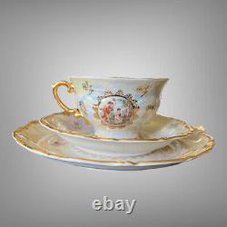 Ensemble de thé/café en porcelaine Madonna Sonnenberg RDA des années 1960 pour 4 personnes, 16 pièces