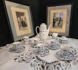 Ensemble de thé/café en porcelaine allemande Vintage Winterling Strawflower Bavaria