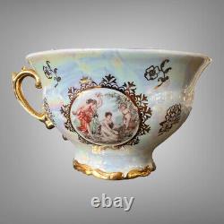 Ensemble de thé / café en porcelaine vintage de la RDA Sonnenberg des années 1960 pour 4 personnes 16 pièces