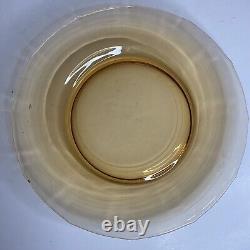 Ensemble de thé/café en verre de dépression ambre vintage pour 12/2 ensembles de tasses et soucoupes