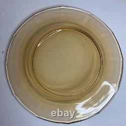 Ensemble de thé/café en verre de dépression ambre vintage pour 12/2 ensembles de tasses et soucoupes