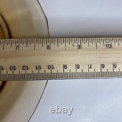 Ensemble de thé/café en verre de dépression ambre vintage pour 12/2 ensembles de tasses et soucoupes