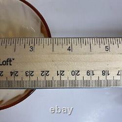 Ensemble de thé/café en verre de dépression ambre vintage pour 12/2 ensembles de tasses et soucoupes