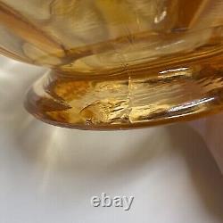 Ensemble de thé/café en verre de dépression ambre vintage pour 12/2 ensembles de tasses et soucoupes