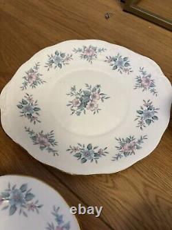 Ensemble de thé, café et gâteau en porcelaine vintage Colclough 'Coppelia' rare