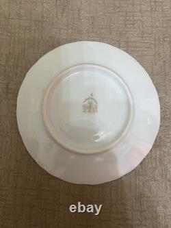 Ensemble de thé / café vintage M Z Tchécoslovaquie à rayures dorées de 15 pièces excellent état