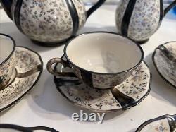 Ensemble de thé/café vintage en Chine /Bavière 23 pièces
