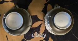 Ensemble de thé/café vintage en porcelaine Dragonware peint à la main du Pays de Galles, 11 pièces