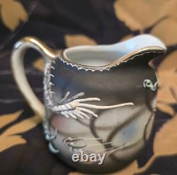 Ensemble de thé/café vintage en porcelaine Dragonware peint à la main du Pays de Galles, 11 pièces