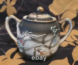 Ensemble de thé/café vintage en porcelaine Dragonware peint à la main du Pays de Galles, 11 pièces