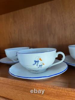 Ensemble de thé complet vintage de luxe Leander 1907 Célèbres oies
