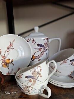 Ensemble de thé en porcelaine vintage Dynastie en fine porcelaine de Chine