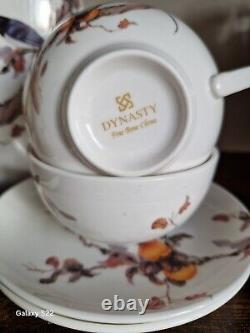 Ensemble de thé en porcelaine vintage Dynastie en fine porcelaine de Chine