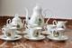 Ensemble De Thé En Porcelaine Vintage De 15 Pièces Style Rococo Bohème Des Années 70, Style Shabby Chic