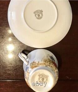 Ensemble de thé et assiettes en porcelaine Royal Stafford Bone China (27 pièces)