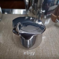 Ensemble de thé et café Picquot Ware vintage 4 pièces + plateau Angleterre