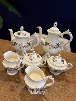 Ensemble de thé et café Vintage Myott Hedgerow Olde Chelsea Staffordshire Angleterre