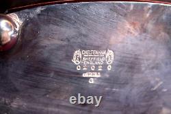 Ensemble de thé et café en argent massif vintage de Cheltenham, Sheffield, Angleterre, 6 pièces