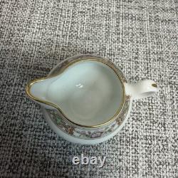 Ensemble de thé et café en porcelaine de Chine bone china VTG Miniature Wedgwood Kutani Crane Angleterre 8 pièces