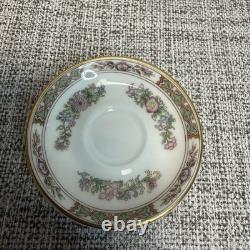 Ensemble de thé et café en porcelaine de Chine bone china VTG Miniature Wedgwood Kutani Crane Angleterre 8 pièces