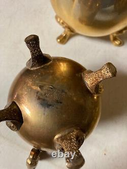 Ensemble de thé et café vintage INTERNATIONAL en or plaqué Hong Kong