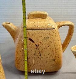 Ensemble de thé et café vintage MCM Mid Century Stanford Sebring en céramique 5 pièces en parfait état