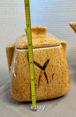 Ensemble de thé et café vintage MCM Mid Century Stanford Sebring en céramique 5 pièces en parfait état