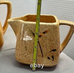 Ensemble de thé et café vintage MCM Mid Century Stanford Sebring en céramique 5 pièces en parfait état