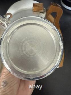 Ensemble de thé et café vintage Picquot Ware de 5 pièces avec plateau fabriqué en Angleterre