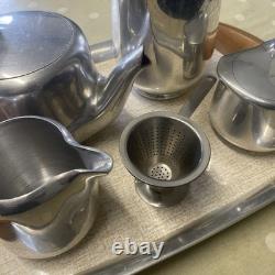 Ensemble de thé et café vintage Piquot Ware & filtre à thé Rostfritt en bon état