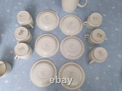 Ensemble de thé et café vintage Poole Pottery Arden de 21 pièces