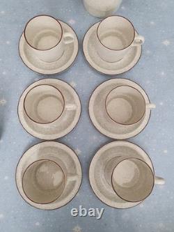 Ensemble de thé et café vintage Poole Pottery Arden de 21 pièces