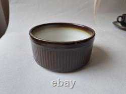 Ensemble de thé et de café en châtaignier franciscain vintage fabriqué en Angleterre Interpace vers 1980