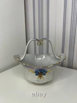 Ensemble de thé et de café en porcelaine ukrainienne vintage, usine de Korosten, années 1950